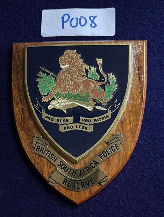 Rhodesian Plaque - BSAP RESERVE