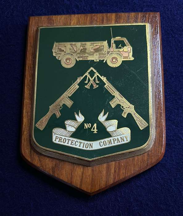 Rhodesian Plaque - NO 4 PROTECTION COMPANY