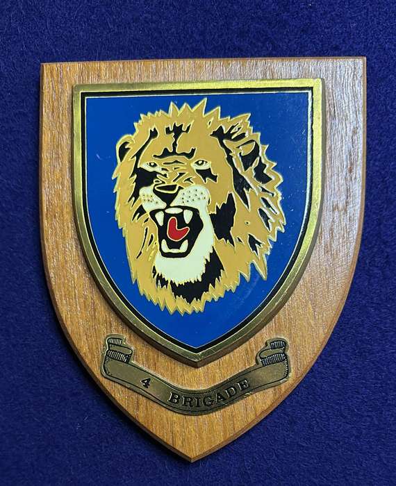 Rhodesian Plaque - 4 BRIGADE RHODESIAN ARMY