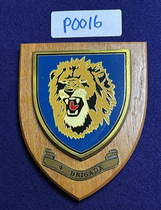 Rhodesian Plaque - 4 BRIGADE RHODESIAN ARMY