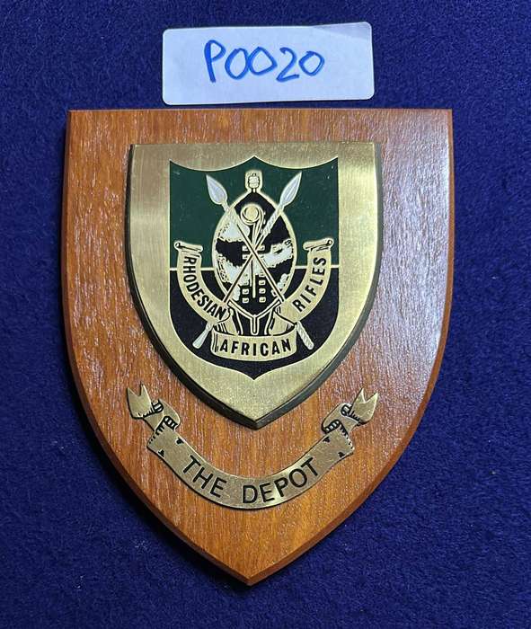 Rhodesian Plaque - RHODESIAN AFRICAN RIFLES - THE DEPOT