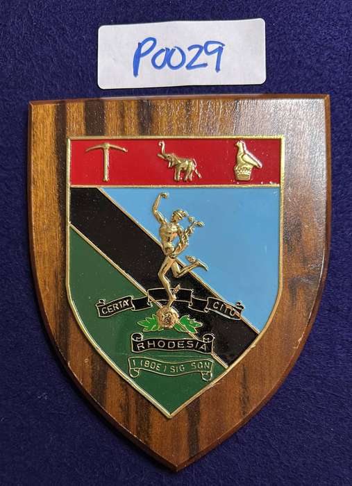 Rhodesian Plaque - RHODESIA NO 1 SIGNAL SQN