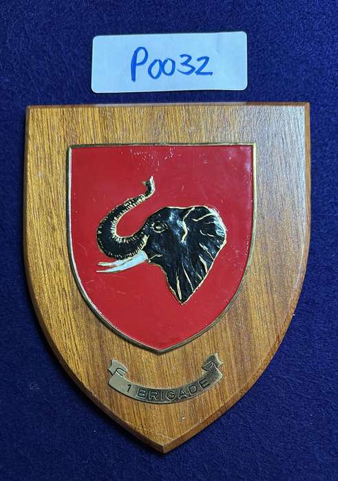 Rhodesian Plaque - RHODESIAN ARMY - 1 BRIGADE