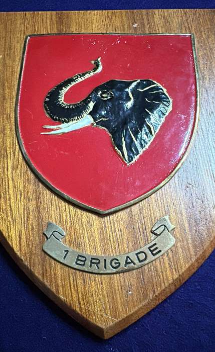 Rhodesian Plaque - RHODESIAN ARMY - 1 BRIGADE