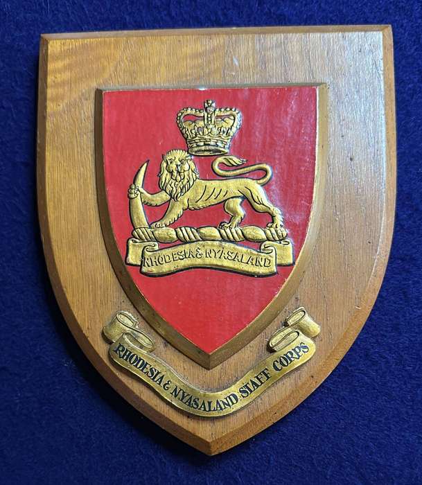 Rhodesian Plaque - RHODESIAN AND NYASALAND STAFF CORPS