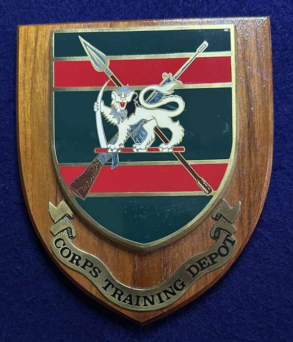Rhodesian Plaque - RHODESIAN ARMY - CORPS TRAINING DEPOT