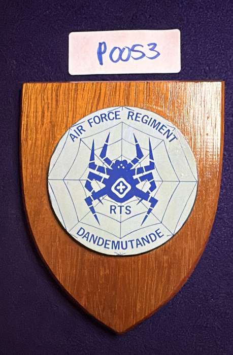 Rhodesian Plaque - AIR FORCE REGIMENT - RTS - DANDEMUTANDE
