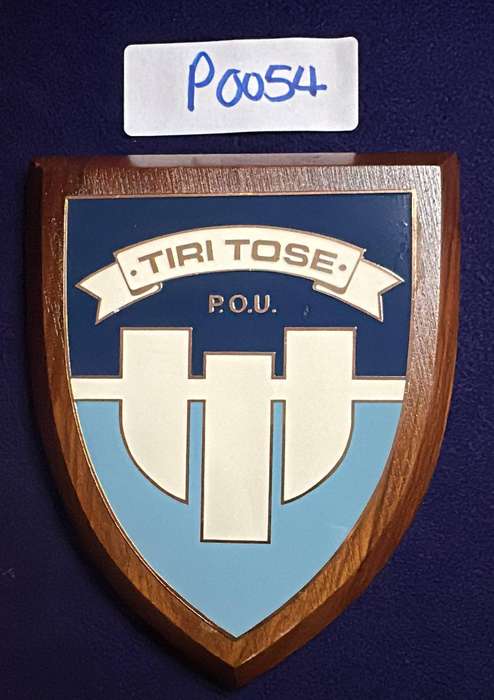 Rhodesian Plaque - PSYCHOLOGICAL OPS UNIT - POU - TIRI TOSE