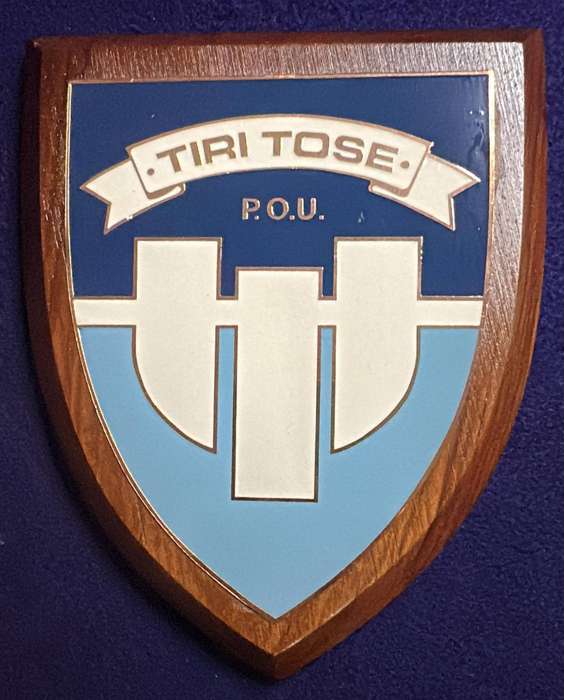 Rhodesian Plaque - PSYCHOLOGICAL OPS UNIT - POU - TIRI TOSE