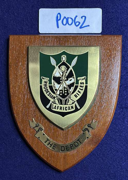 Rhodesian Plaque - RHODESIAN AFRICAN RIFLES - THE DEPOT