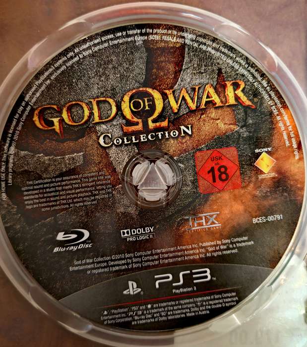 GOD OF WAR COLLECTION DISK ONLY PS3