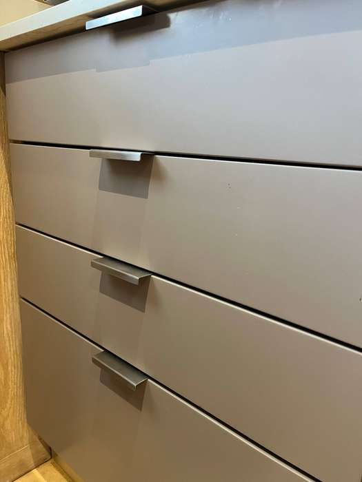 Drawer/Cupboard concealed overlay handles - stainless steel