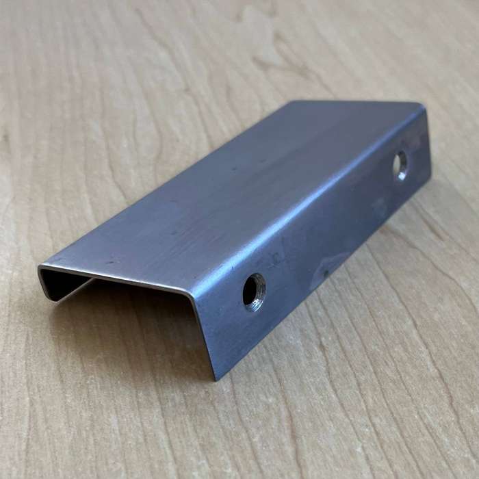 Drawer/Cupboard concealed overlay handles - stainless steel