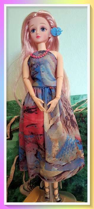 Fashionable custom made dress 30cm jointed doll with full outfit and surprise gift