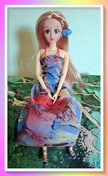 Fashionable custom made dress 30cm jointed doll with full outfit and surprise gift