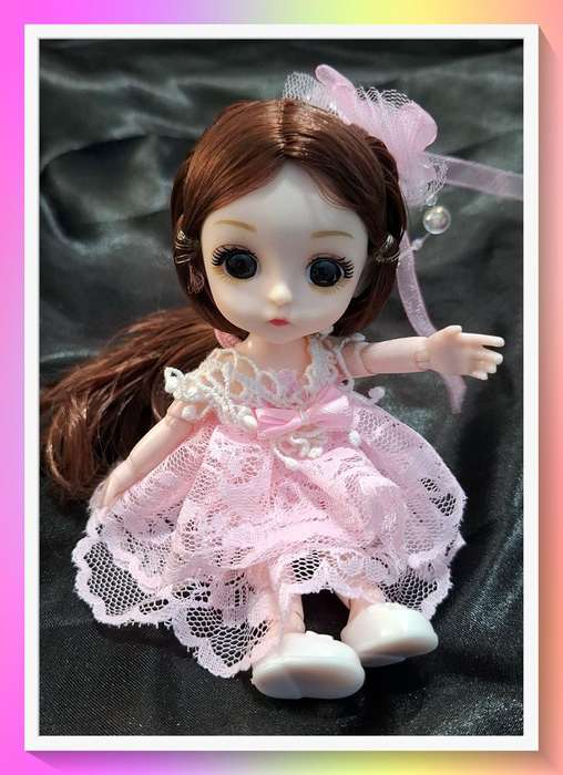Amazing anime style pink princess doll with surprise