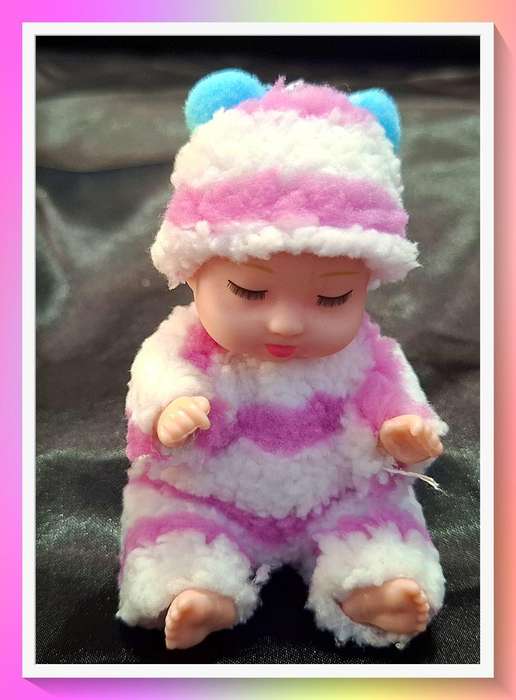 Stripy snuggly winter pocket baby