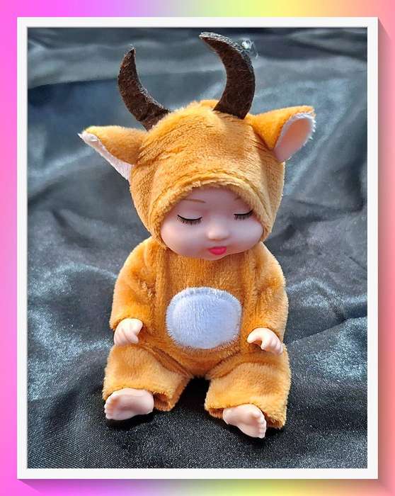 Little cow winter pocket baby Doll