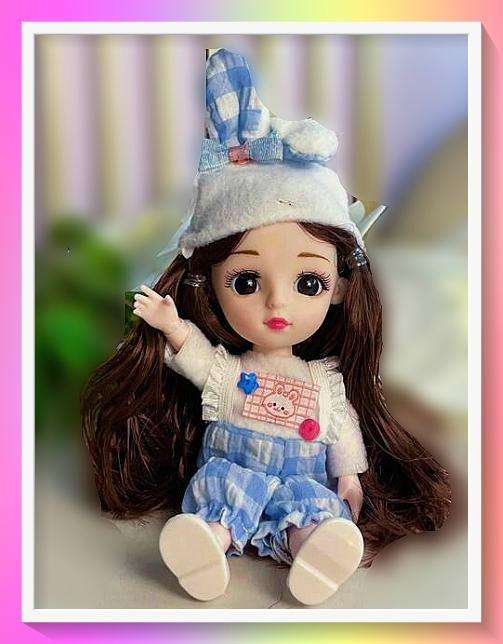 Gorgeous gingham bunny outfit doll and surprise gift
