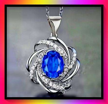 Elegant Spiral Flower Pendant Necklace
