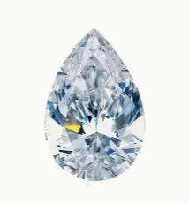 Premium Pear-Shaped Glass Crystals 7x10