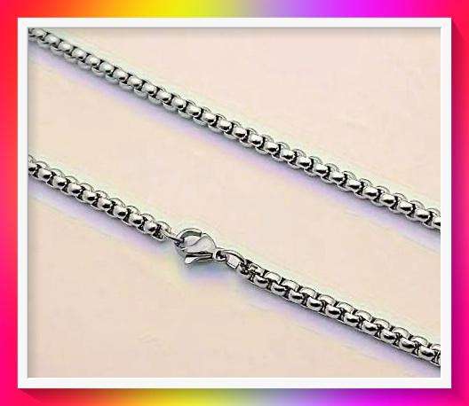 Stylish Men's Titanium look Steel Necklace 60cm
