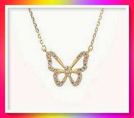 Elegant dainty Butterfly Pendant Necklace