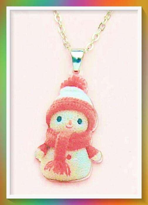 Sweet snowman pendant necklace.jpeg