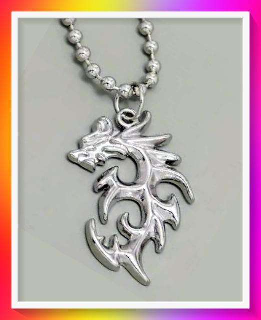 Creative Dragon Zinc Alloy Pendant Chain Necklace For Men