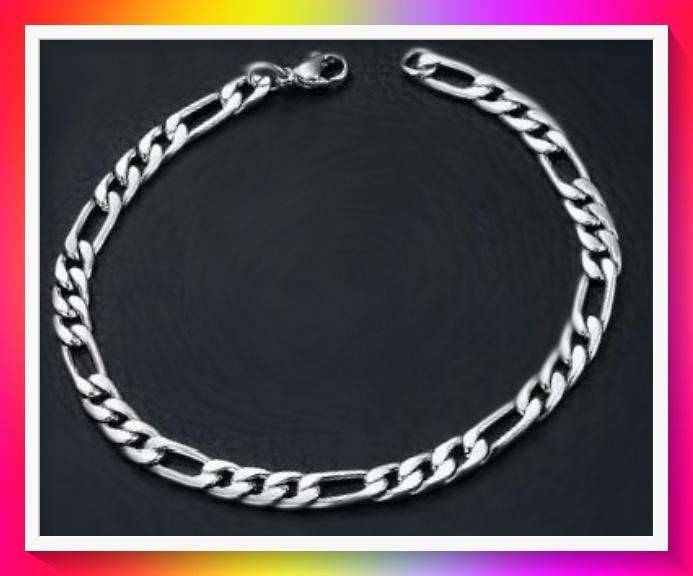Gorgeous Fashion Classic Y2K Stainless Steel Necklace Bracelet 6mm x 20cm