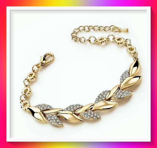 Stunning wheat design bracelet adjustable