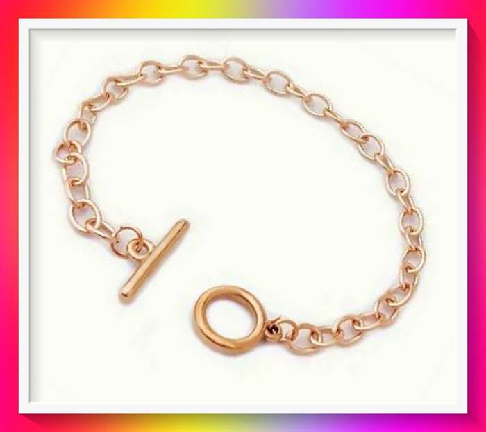 Stylish OT Buckle Chain Hip Hop Bracelet Jewellery 7.5cm