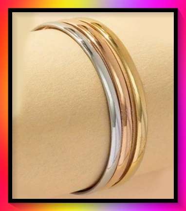Amazing 18k Gold Plated bangle set