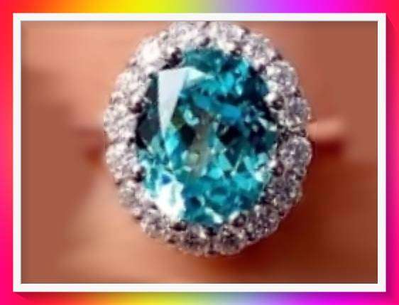 Pretty Promise Ring with Green Rhinestone Engagement style Ring S9