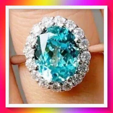 Lovely Fashion Promise Green Rhinestone Ring S9