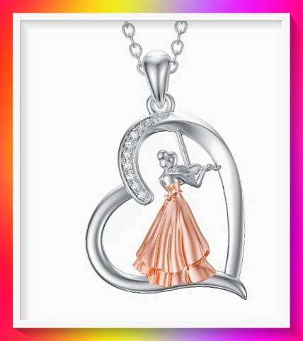 Creative And Fashionable Violin Necklace