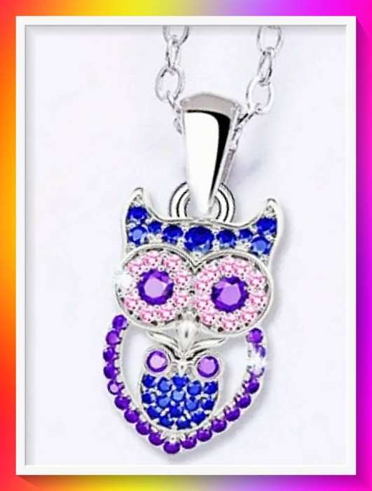 Sparkling Versatile Owl Necklace
