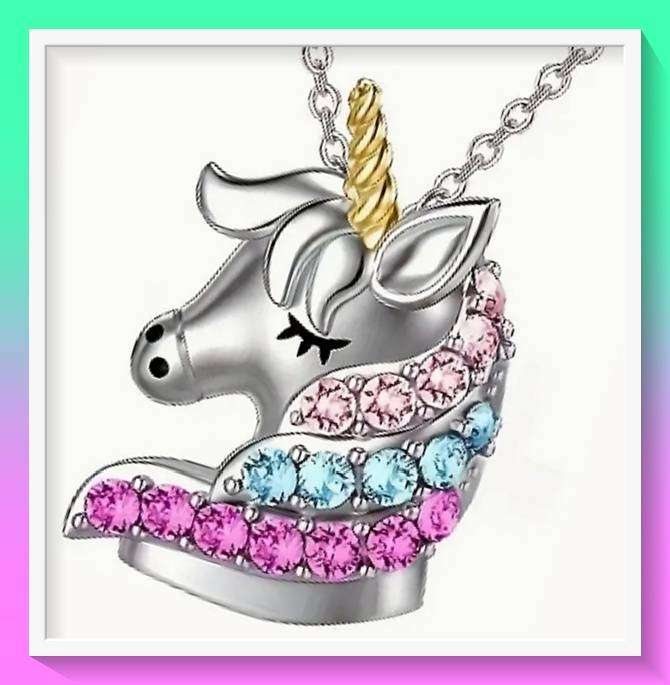 Enchanting Unicorn Charm Pendant Necklace