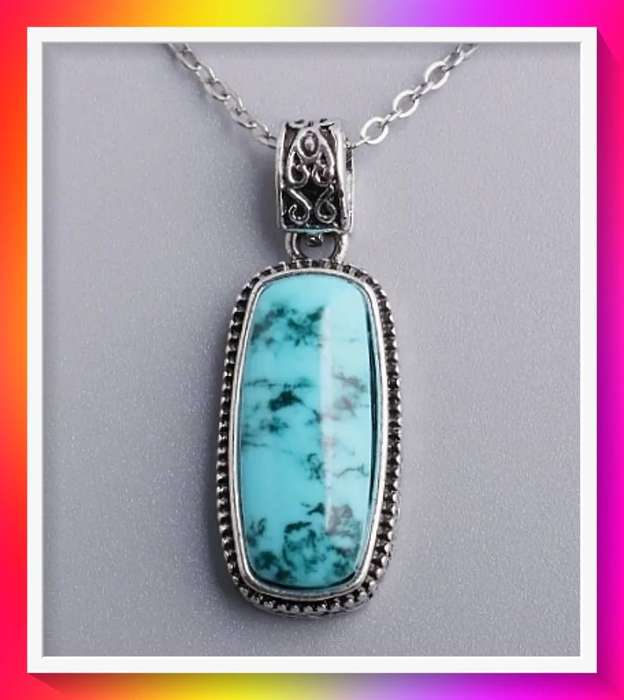 Ancient Silvery Plated Pendant Necklace