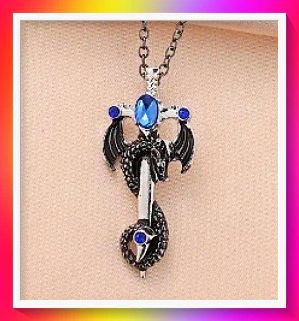Amazing Viking Dragon Head Pendant Necklace