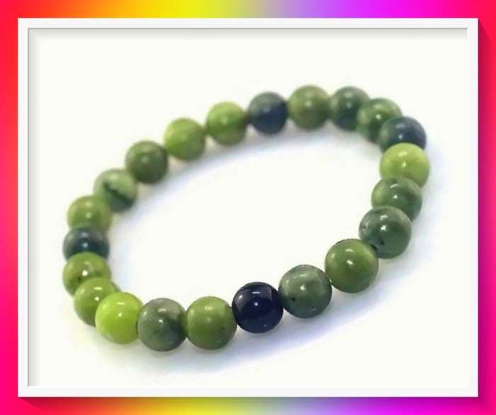 Bright faux forest green gemstone Bracelet