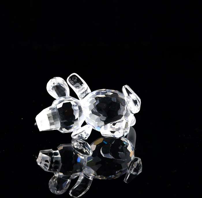 Swarovski Crystal Playing Lying Beagle Puppy Dog Peaceful Countryside