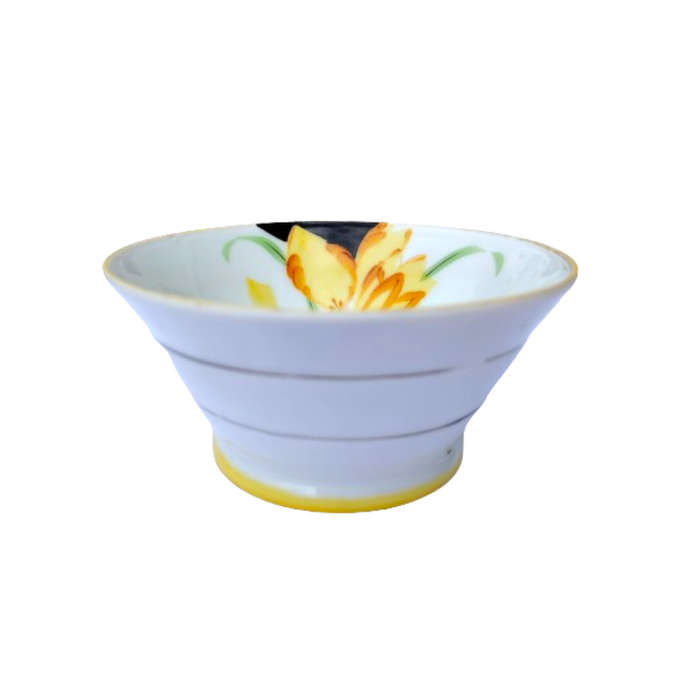 Yellow Crocus Art Deco porcelain Tea Set