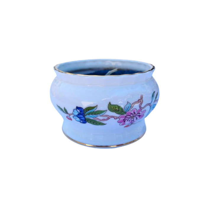 Aynsley Pembroke trinket dish made into a candle