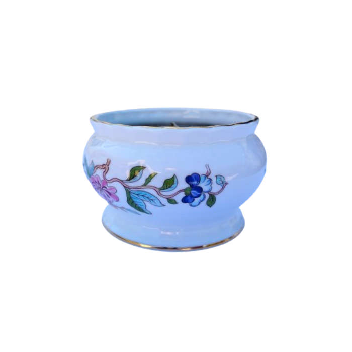 Aynsley Pembroke trinket dish made into a candle