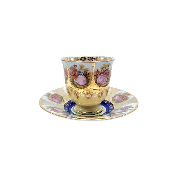 JK Decor Carlsbad Love Story artwork Demitasse Cup and saucer