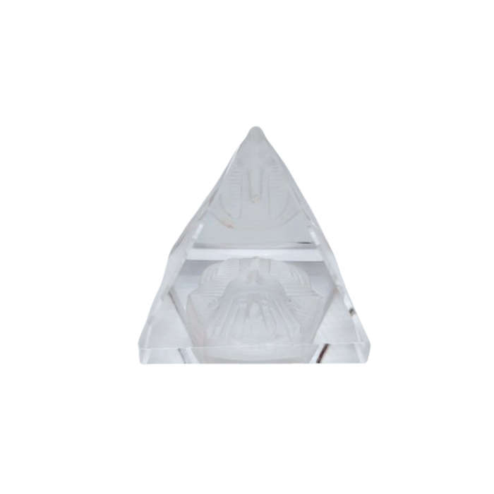 Byzantium Crystal Collection Stunning Cut Glass Crystal Pharaoh of Egypt Pyramid
