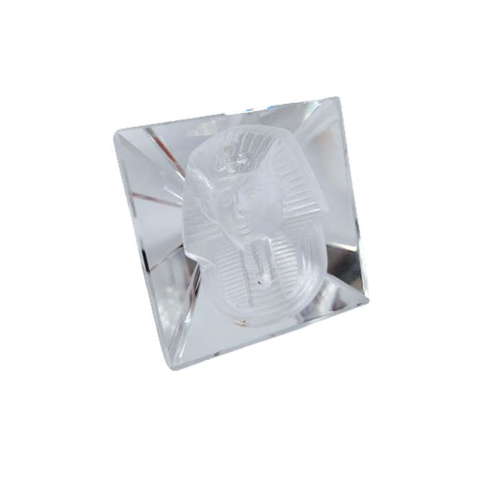 Byzantium Crystal Collection Stunning Cut Glass Crystal Pharaoh of Egypt Pyramid