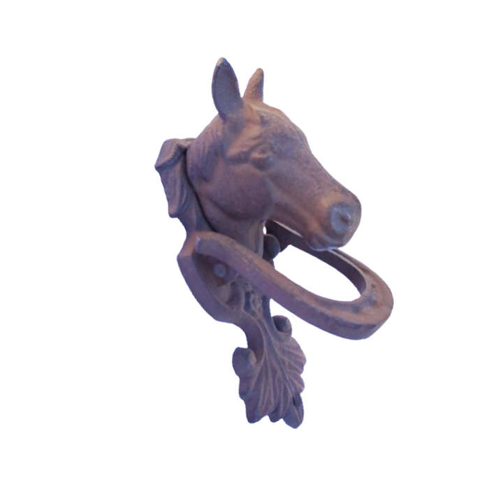 Vintage Cast Iron Horse Head Door Knocker