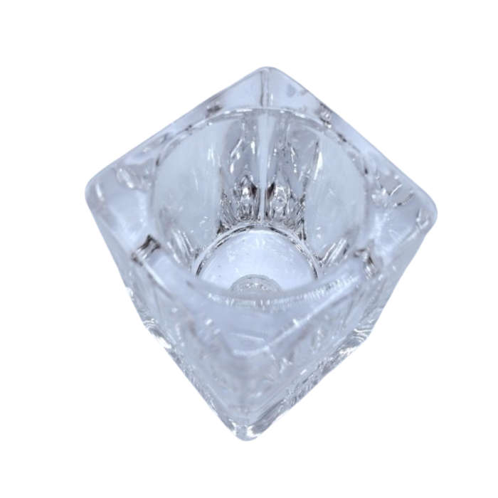 Quality Double Sided Cut Glass Crystal Candle holder
